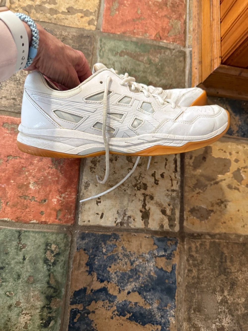 ASICS Gel -Renma White Tennis and Pickleball Shoes, size 11, fair condition